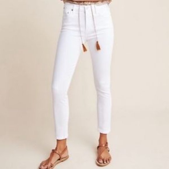 Anthropologie Denim - Anthropologie Pilcro & The Letterpress High Rise White Skinny Jeans